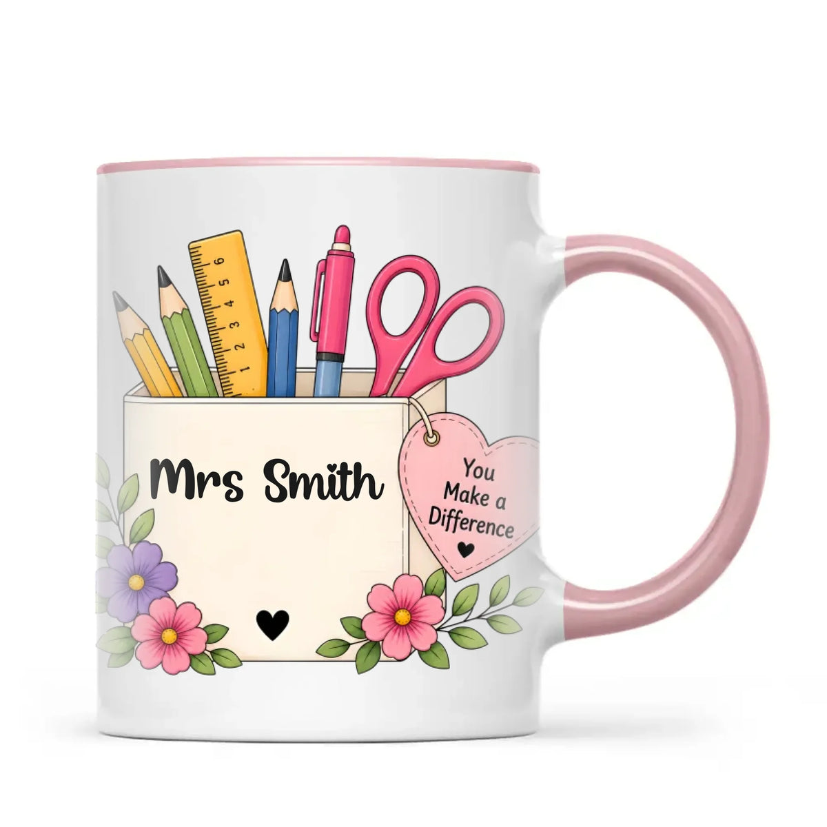 Personalised You Make a Difference Teacher Mug, view 14