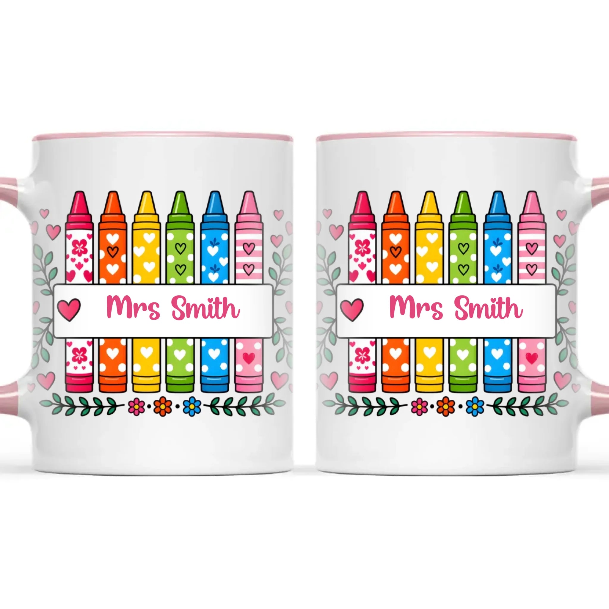 Personalised Crayon Teacher Name Mug, view 15