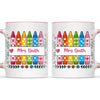 Personalised Crayon Teacher Name Mug, view 15