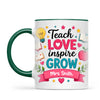 Personalised Teach Love Inspire Grow Teacher Mug, view 19