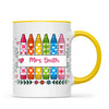Personalised Crayon Teacher Name Mug, view 17