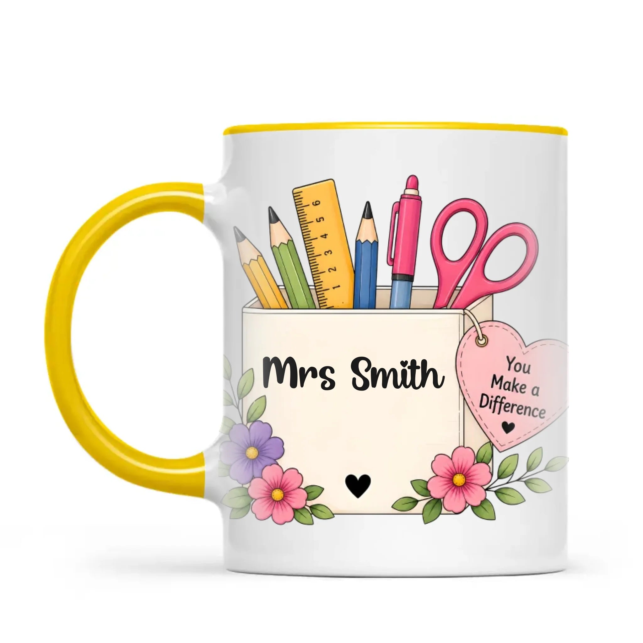 Personalised You Make a Difference Teacher Mug, view 16