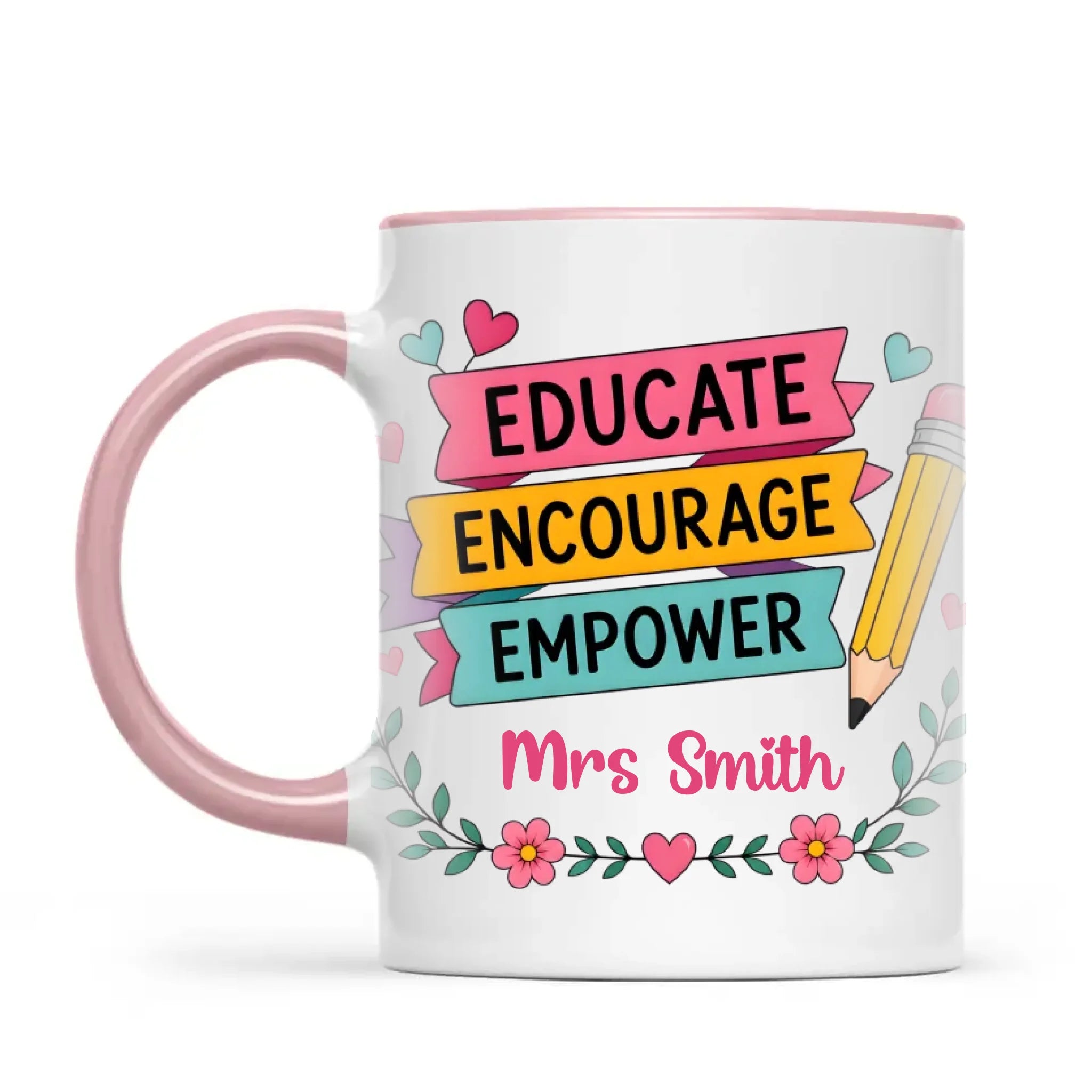 Personalised Educate Encourage Empower Teacher Mug, view 13
