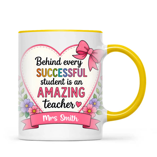 Personalised Amazing Teacher Heart Mug, view 17