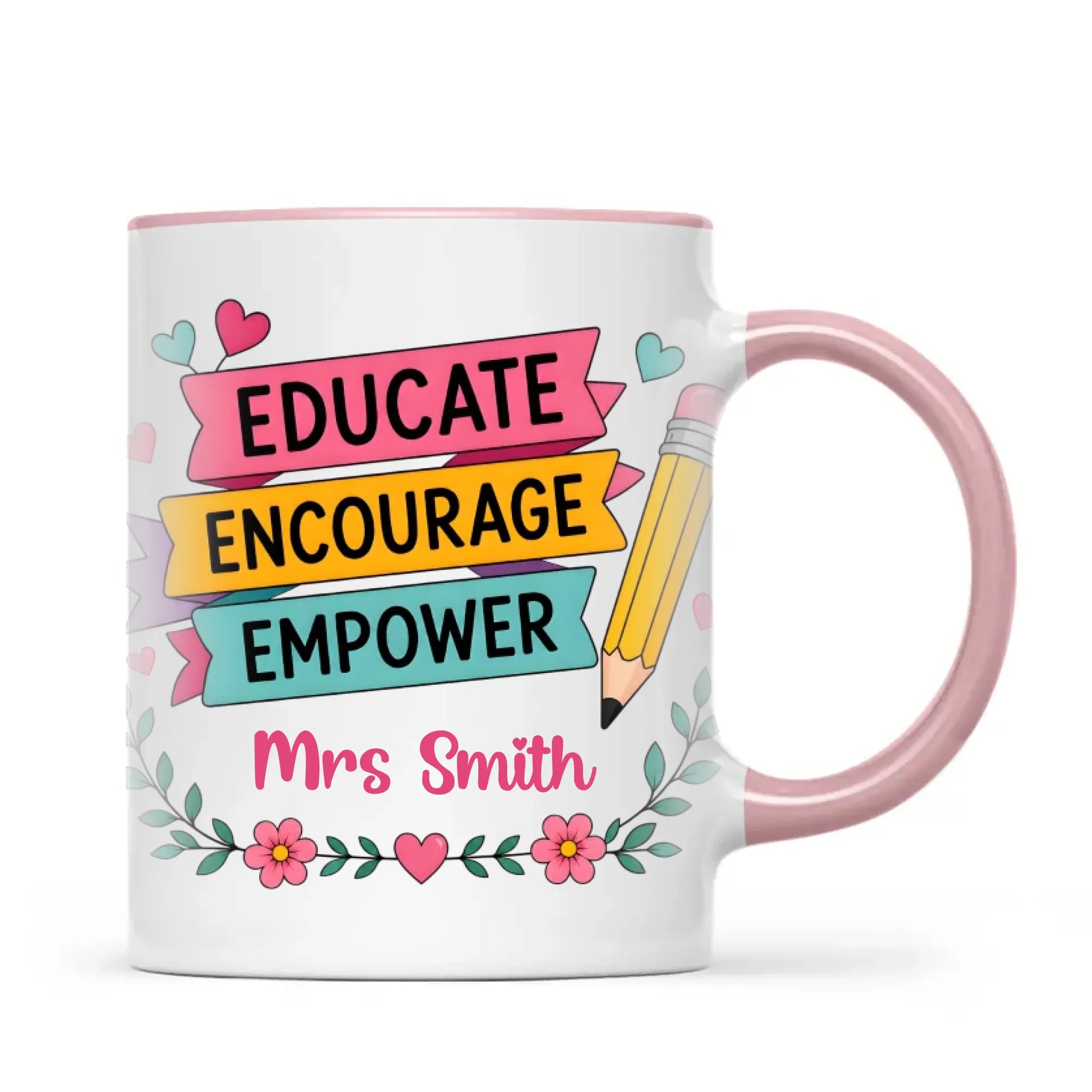 Personalised Educate Encourage Empower Teacher Mug, view 14