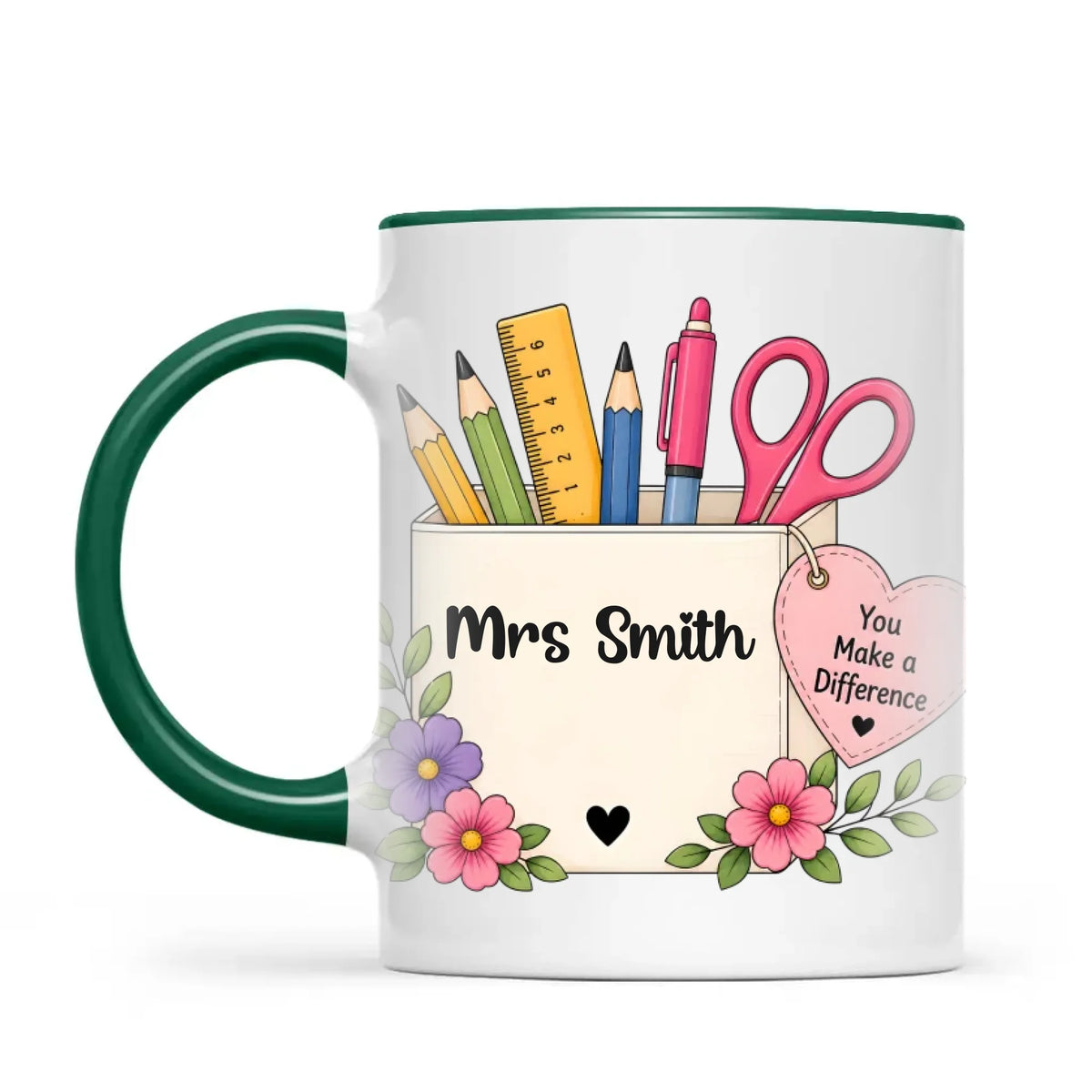 Personalised You Make a Difference Teacher Mug, view 19