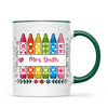 Personalised Crayon Teacher Name Mug, view 20