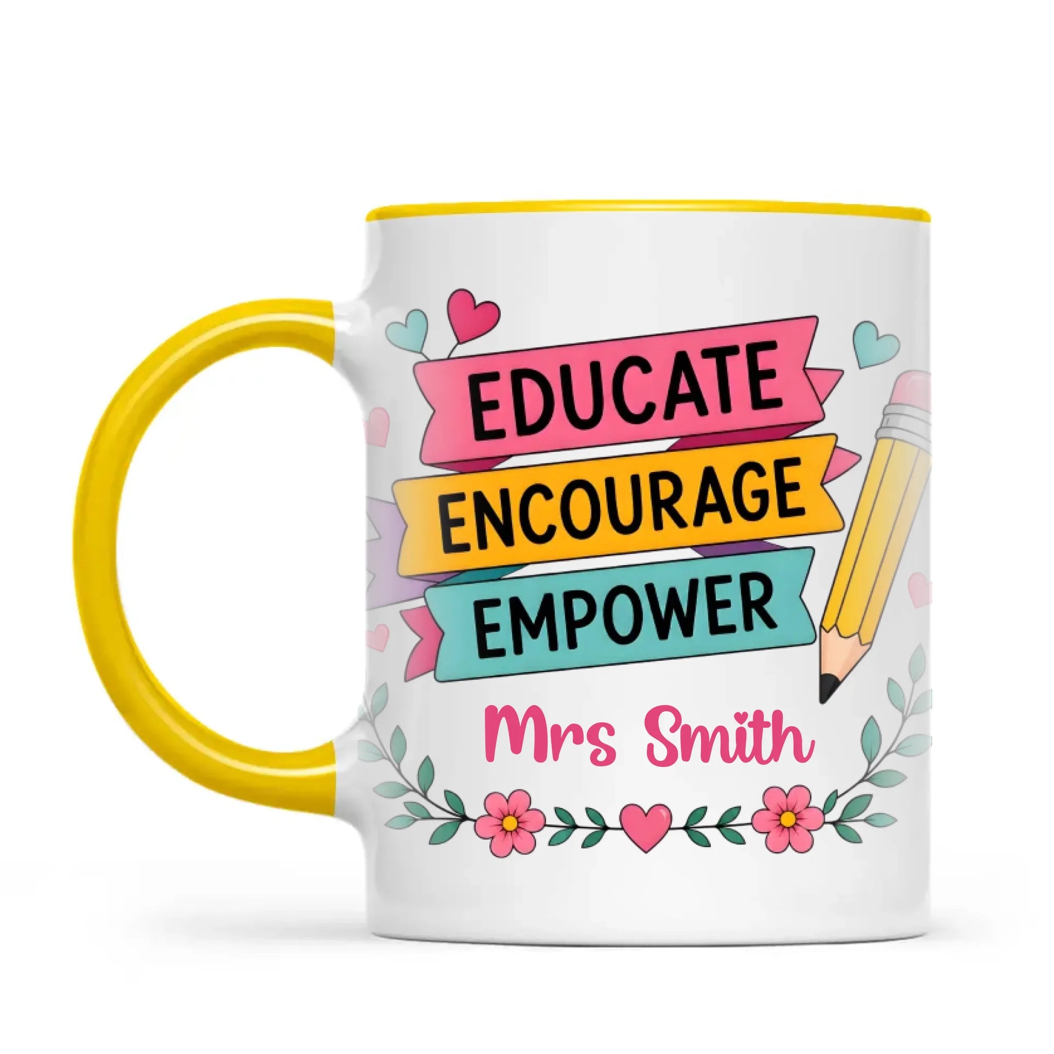 Personalised Educate Encourage Empower Teacher Mug, view 16