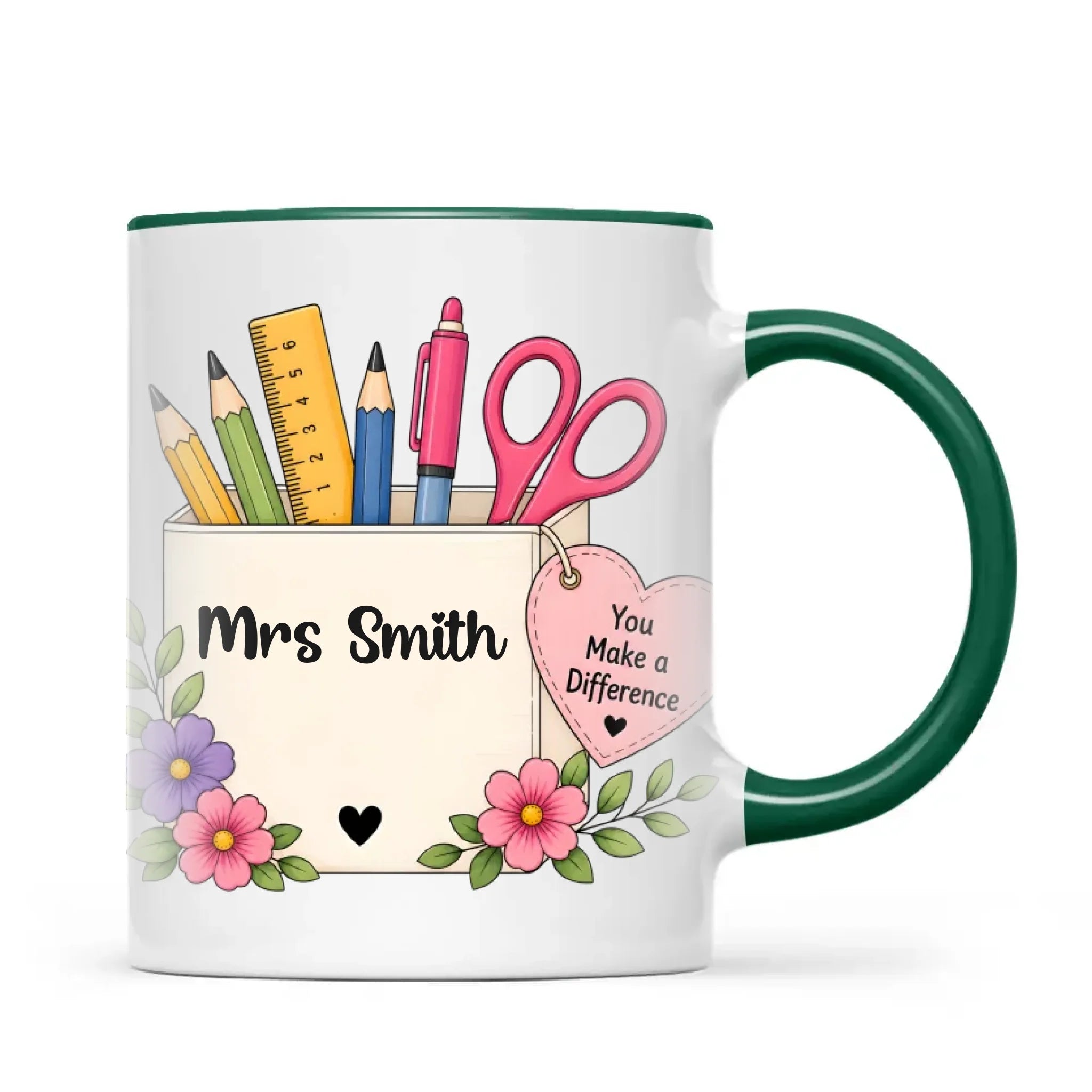 Personalised You Make a Difference Teacher Mug, view 20