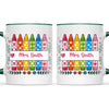 Personalised Crayon Teacher Name Mug, view 21
