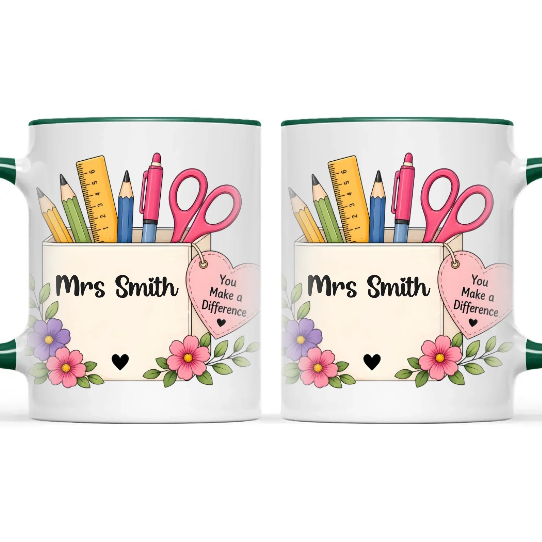 Personalised You Make a Difference Teacher Mug, view 21