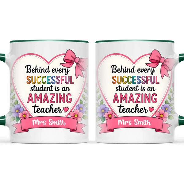 Personalised Amazing Teacher Heart Mug, view 21