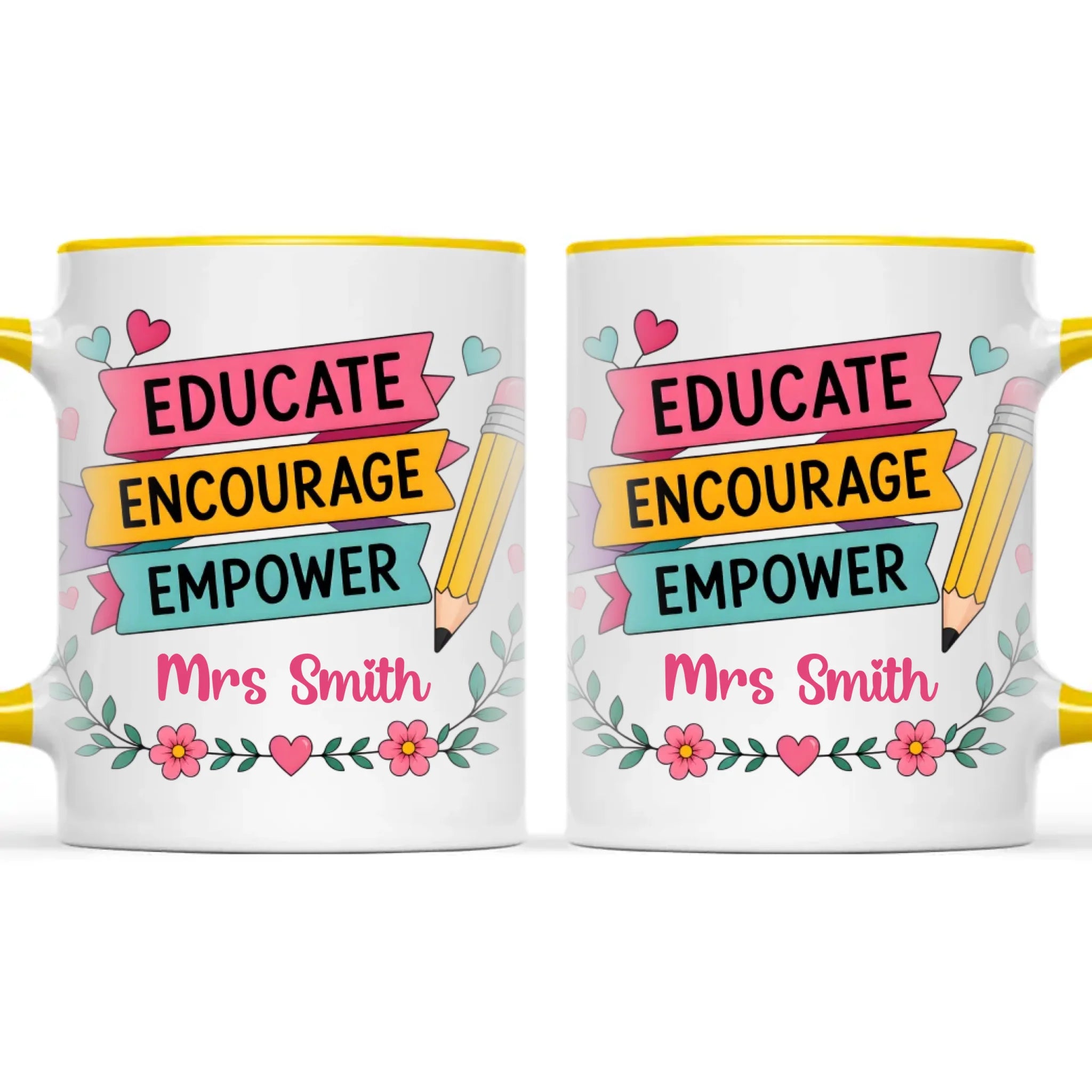 Personalised Educate Encourage Empower Teacher Mug, view 18