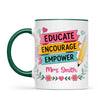 Personalised Educate Encourage Empower Teacher Mug, view 19