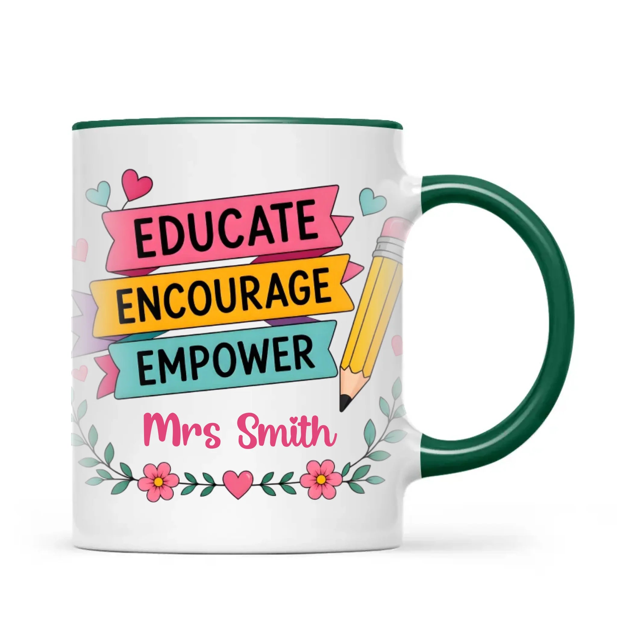 Personalised Educate Encourage Empower Teacher Mug, view 20
