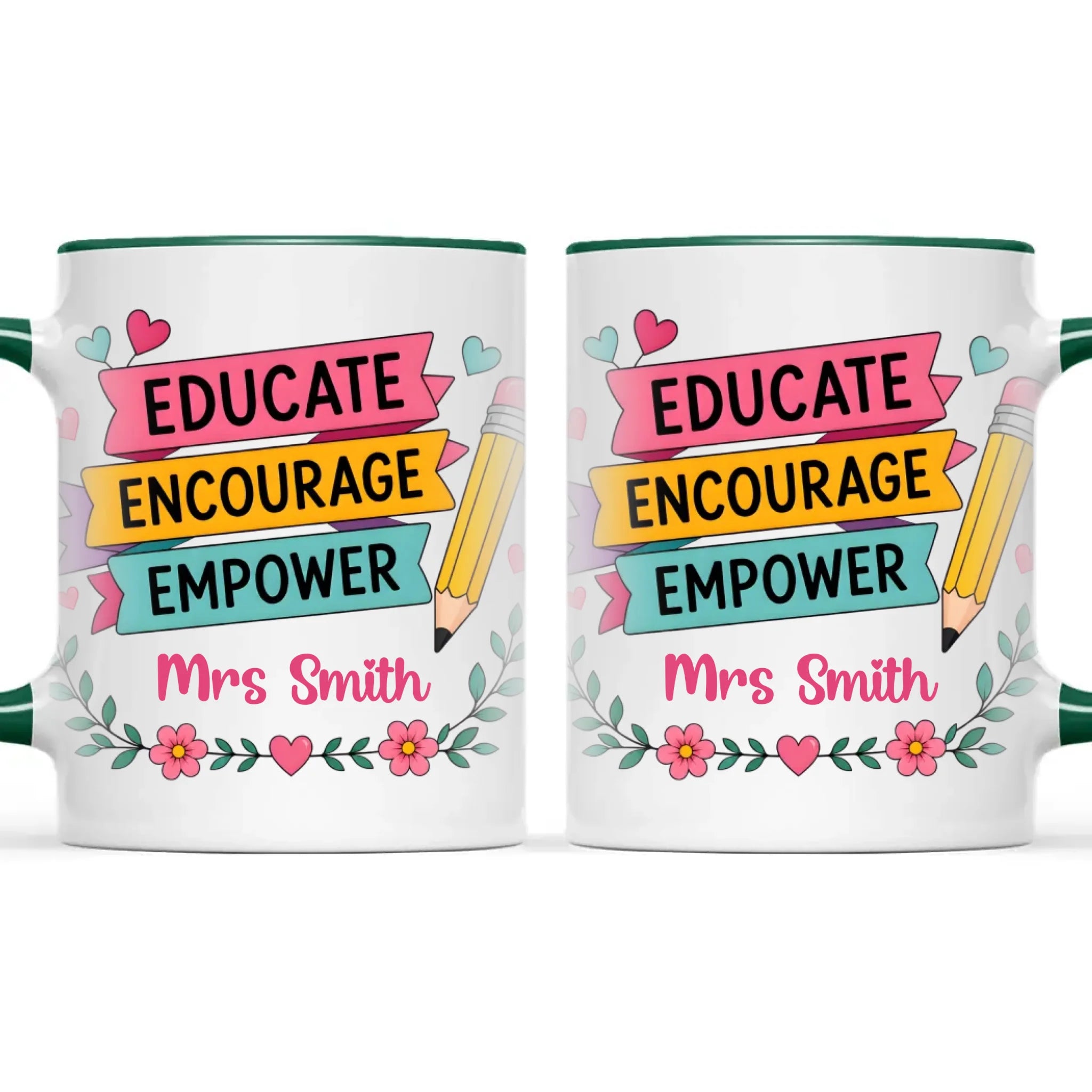Personalised Educate Encourage Empower Teacher Mug, view 21