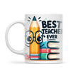 Personalised Best Teacher Ever Mug with Name and Class