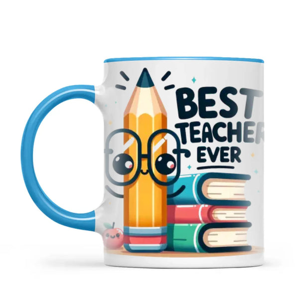 Personalised Best Teacher Ever Mug with Name and Class, view 7