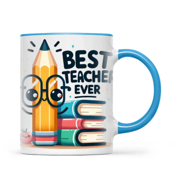Personalised Best Teacher Ever Mug with Name and Class, view 8