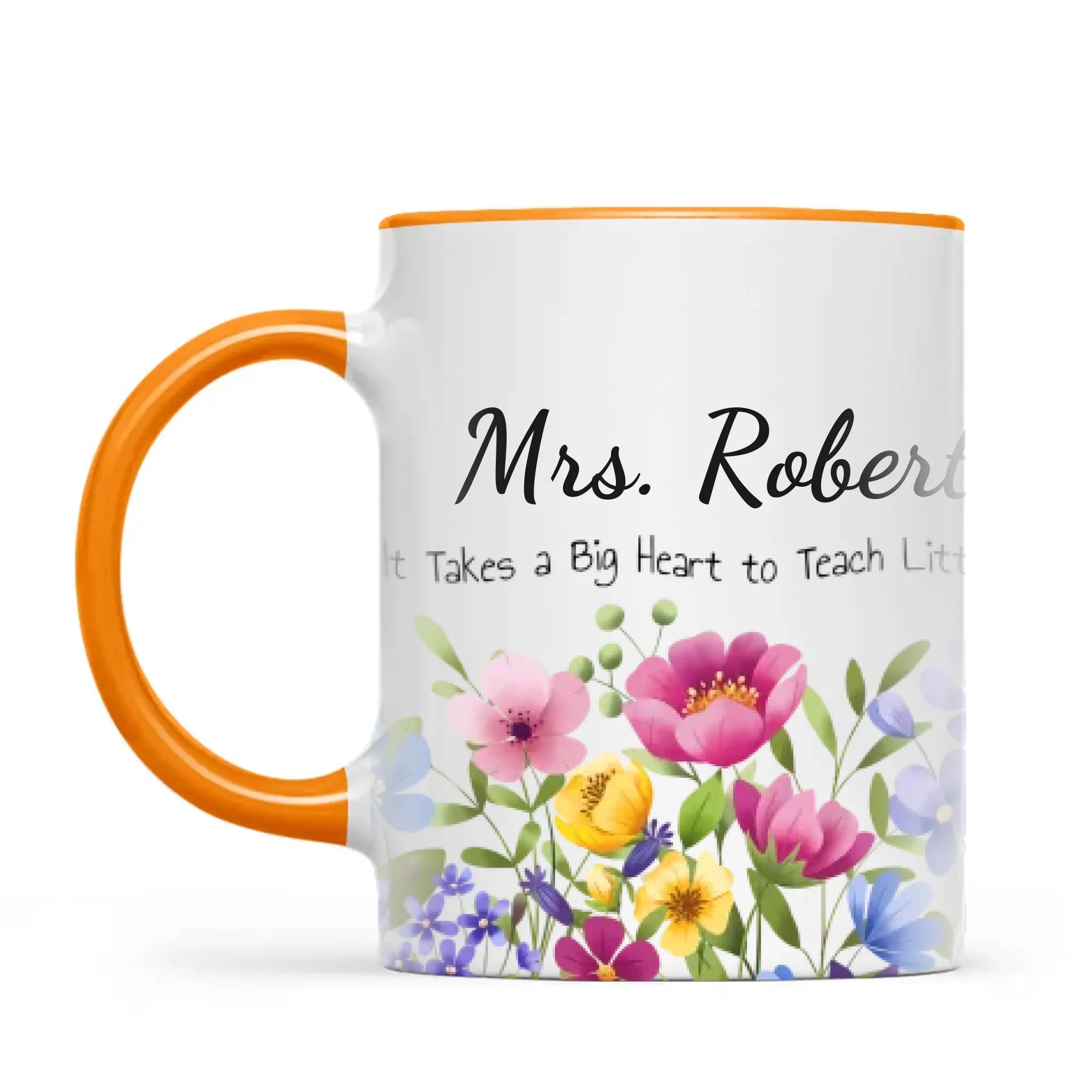 Personalised Wildflower Teacher Mug with Name, view 10