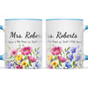 Personalised Wildflower Teacher Mug with Name, view 9