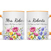 Personalised Wildflower Teacher Mug with Name, view 12