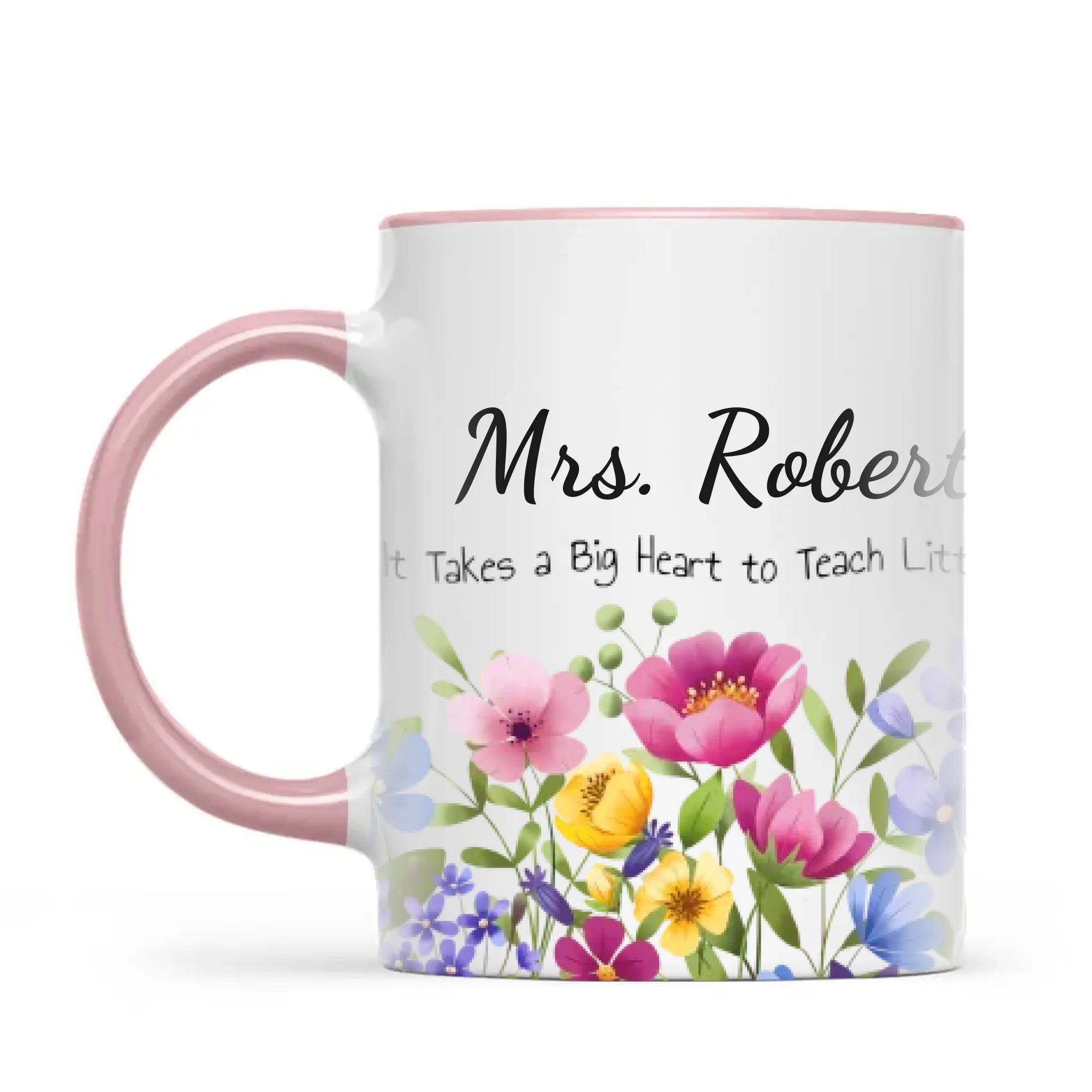Personalised Wildflower Teacher Mug with Name, view 13