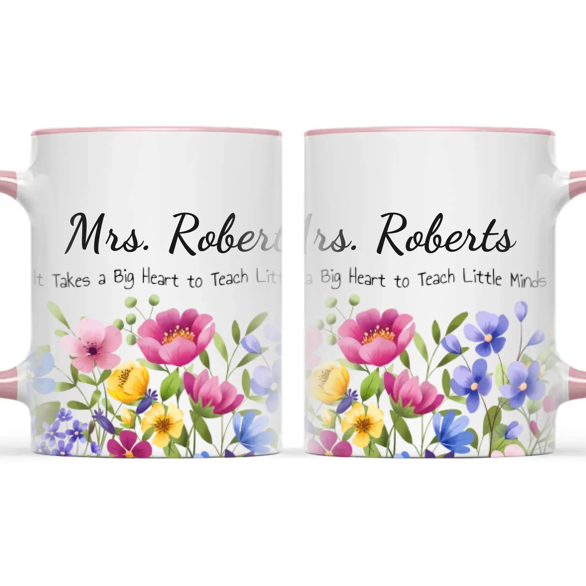 Personalised Wildflower Teacher Mug with Name, view 15