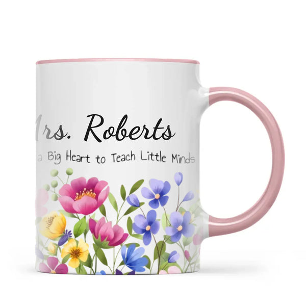 Personalised Wildflower Teacher Mug with Name, view 14
