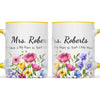 Personalised Wildflower Teacher Mug with Name, view 18