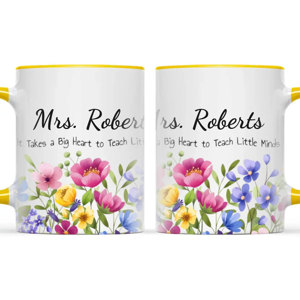 Personalised Wildflower Teacher Mug with Name, view 18