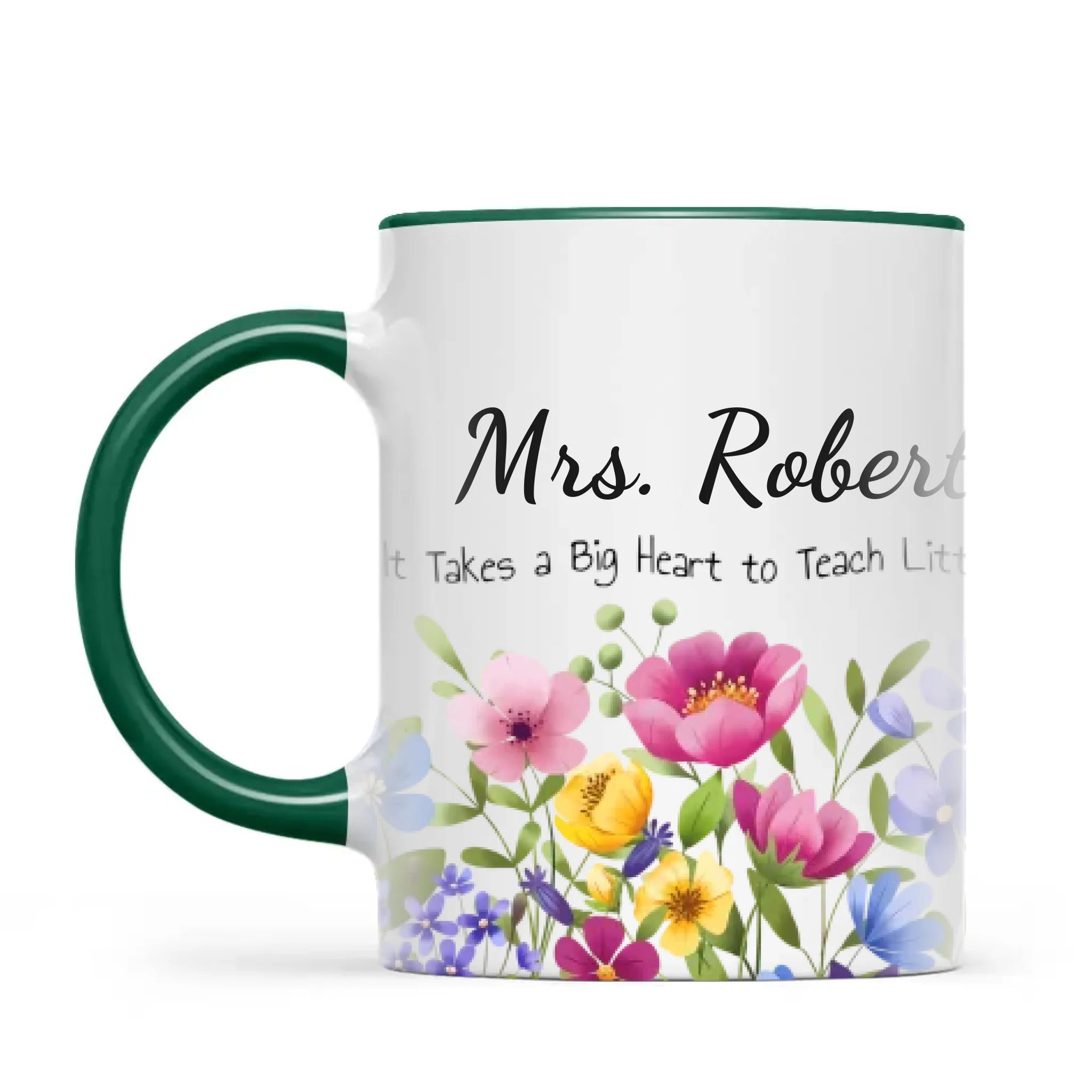 Personalised Wildflower Teacher Mug with Name, view 19