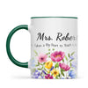 Personalised Wildflower Teacher Mug with Name, view 19