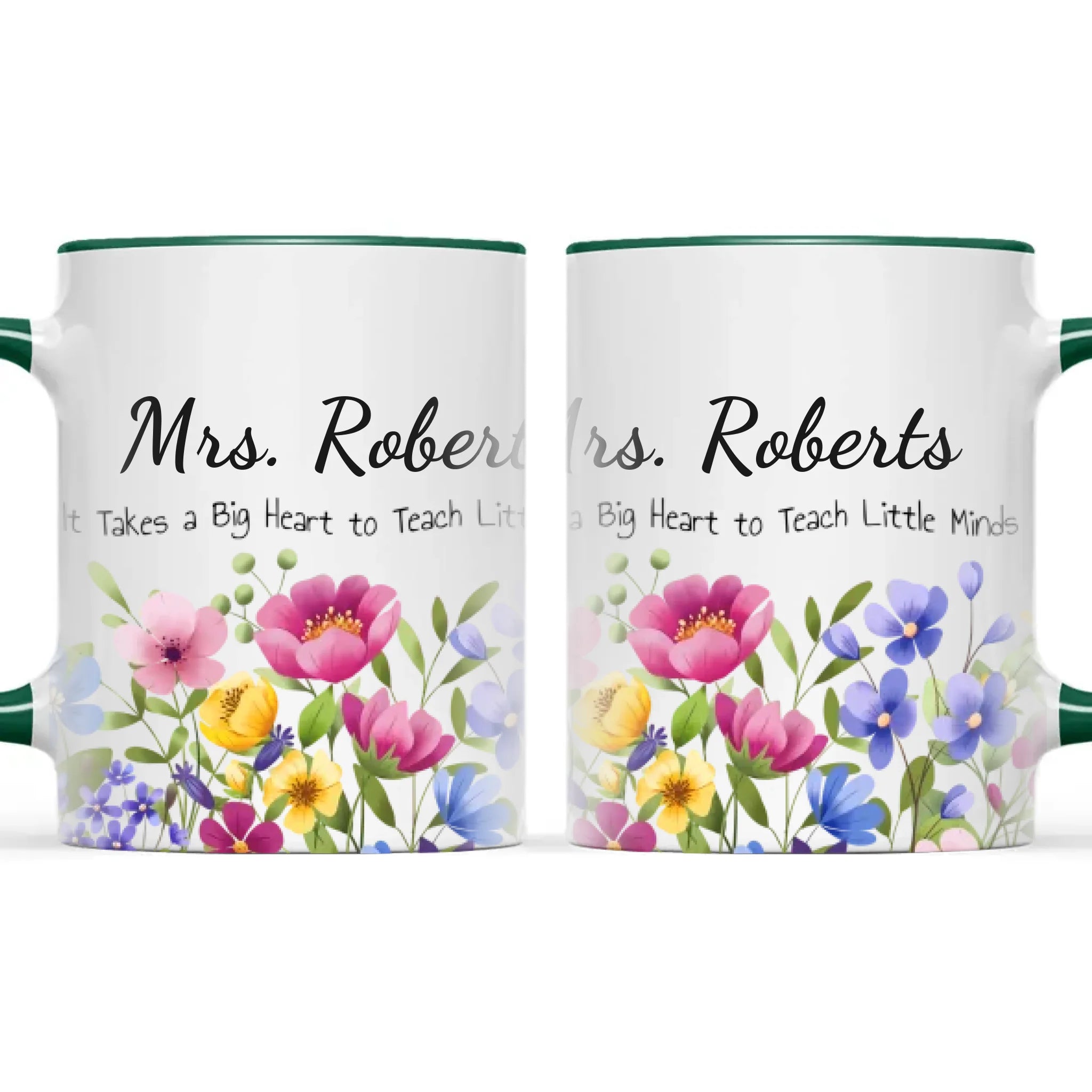 Personalised Wildflower Teacher Mug with Name, view 21