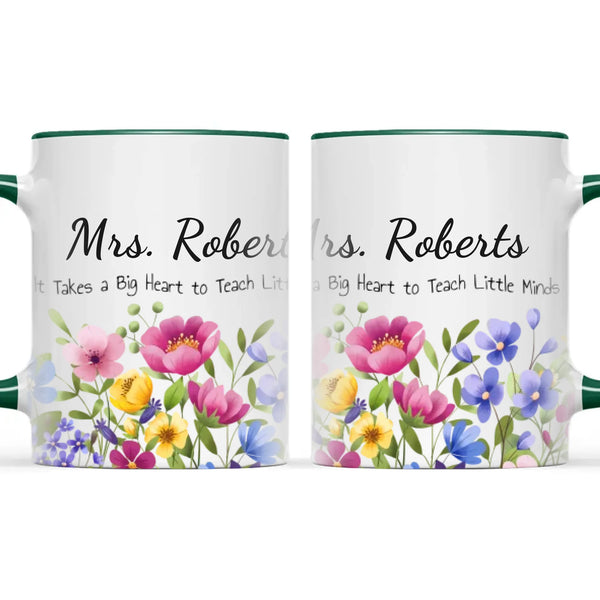 Personalised Wildflower Teacher Mug with Name, view 21