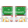 Personalised Green Chalkboard Teacher Mug, view 3