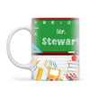 Personalised Green Chalkboard Teacher Mug