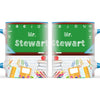 Personalised Green Chalkboard Teacher Mug, view 9