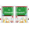 Personalised Green Chalkboard Teacher Mug, view 6