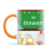Personalised Green Chalkboard Teacher Mug, view 10
