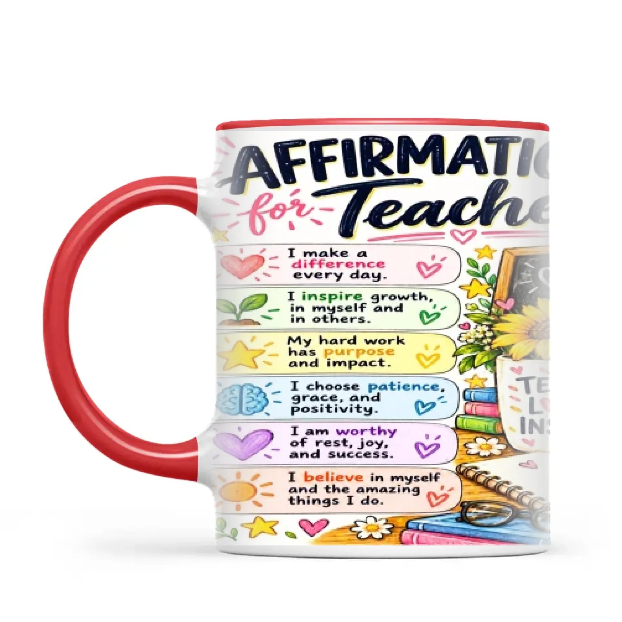 Affirmations for Teachers Mug, view 4