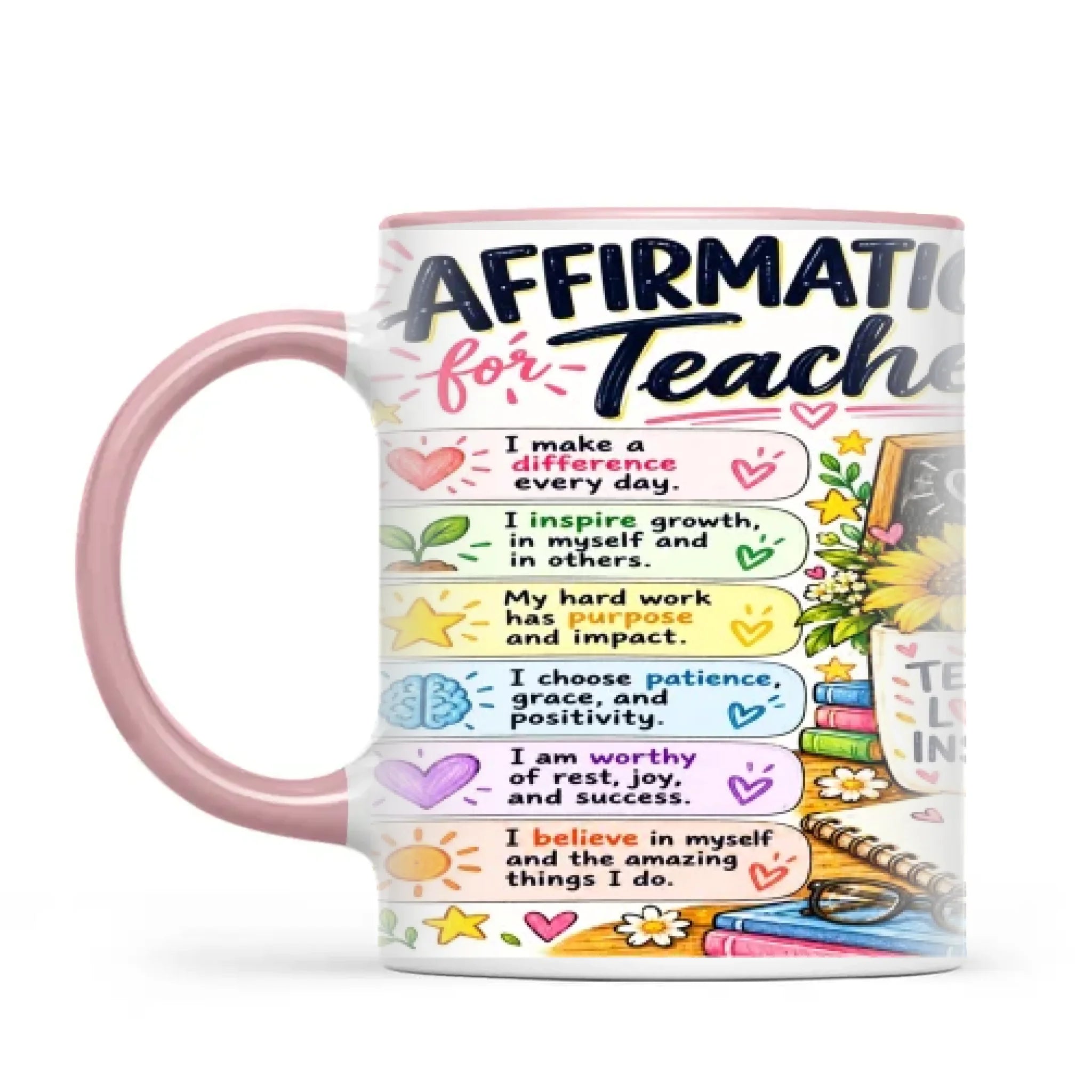 Affirmations for Teachers Mug, view 13
