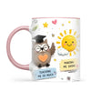 Thank You Teacher Mug, Owl, Bee and Rainbow, view 13