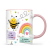 Thank You Teacher Mug, Owl, Bee and Rainbow, view 14