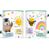 Thank You Teacher Mug, Owl, Bee and Rainbow, view 21