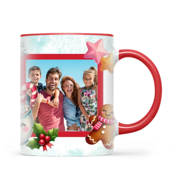 Personalised Christmas Hot Cocoa Photo Mug, view 5