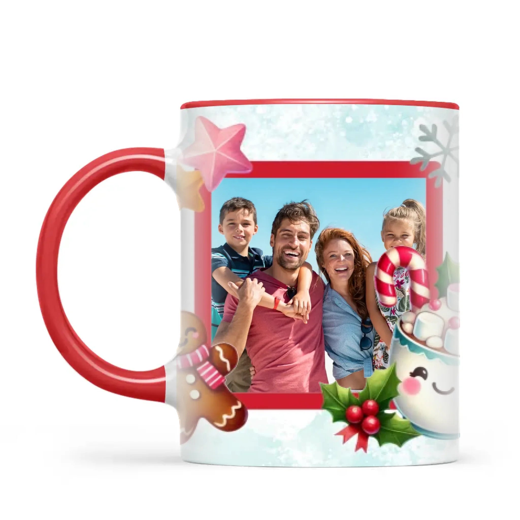 Personalised Christmas Hot Cocoa Photo Mug, view 4