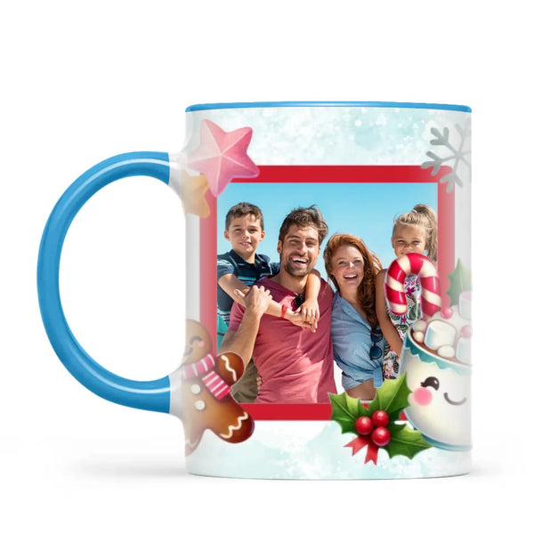 Personalised Christmas Hot Cocoa Photo Mug, view 7