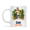 Personalised Plant Parent Cartoon Mug from Your Photo