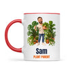 Personalised Plant Parent Cartoon Mug from Your Photo, view 4